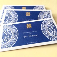 Jual Amplop Angpao untuk Wedding Blue Porcelain - Landscape Murah