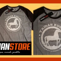 KAOS BAJU TAMAN KUNING KEBUN RAYA KUNINGAN DEWASA PRIA/WANITA RAGLAN