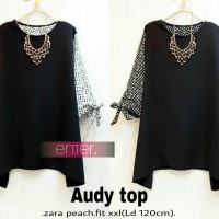 PUSAT GROSIR BAJU ATASAN audy top zara peach