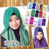 jilbab instan / hijab cantik / jilbab instan zaskia 2 tone