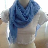 Jual pashmina scarf ombre murah biru Murah
