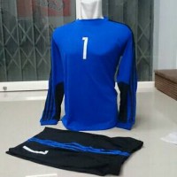 Baju Sergam Kiper Futsal Sepak bola Biru