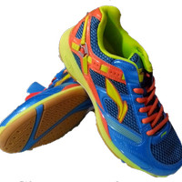 sepatu badminton lining super star II biru original