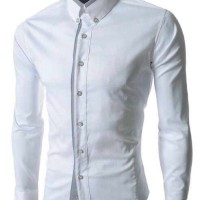 KEMEJA PUTIH POLOS LENGAN PANJANG | BAJU KEMEJA KERJA KANTOR FORMAL