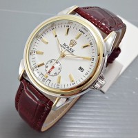 Jual Jam tangan Rolex Automatic Leather / pria / wanita / murah Murah