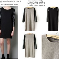 Dress Bodycon Hitam Katun Knit Murah Import, Elegan