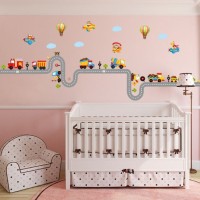 Jual TRACK CARS II ABC1046 - STIKER DINDING / WALL STICKER / WALLSTICKER Murah
