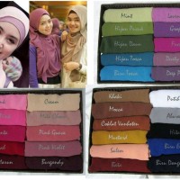 Jilbab segi empat sifon ceruti