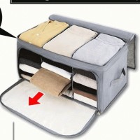 Jual Tas Penyimpan Pakaian Praktis 3 Window Storage Box Clothing Organizer Murah