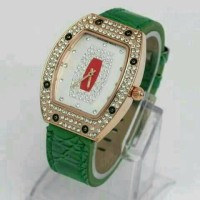 Jam Tangan Wanita Richardmille Syahrini Leather Oval