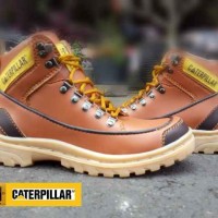 SEPATU BOOT CATERPILLAR TREKKING SAFETY TAN MURAH