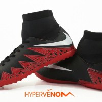 SEPATU FUTSAL NIKE HYPERVENOM BLACK RED