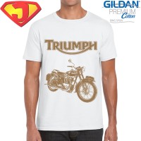 Kaos Classic Bikers - Motor Klasik Triumph 5 - Original Gildan