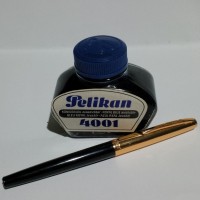 Tinta Jadul Pelikan + Fountain Pen mata lancip