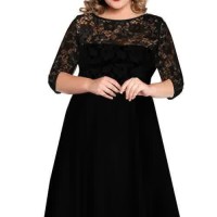 Jual Dress Brokat/Lace Big Size Jumbo XXXXXXL Kode: 0912-2 Black Murah
