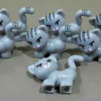 Jual Lego Minifigure Animal cat kitty grey kucing abu abu Murah