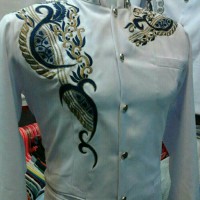 Jual Jas Koko Putih Bordir Emas Murah