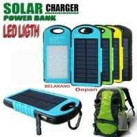 Jual POWER BANK SOLAR CHARGER LED LIGHT 188.000 MAH | TENAGA SURYA Murah