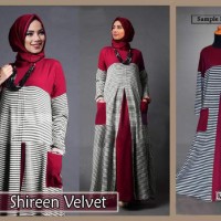 GAMIS MAXI DRESS MUSLIM MURAH : BW2025 SHIREEN VELVET