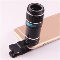 Jual Lensa Tele Zoom 12x Wide70 - F20MM Clip Jepit, untuk Smartphone & Tab Murah