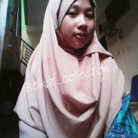 jilbab pashmina instan / no pin bahan wolfis murah ( CK Cream )