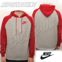 jaket sweater hoodie jumper red grey nike terbaru terlaris