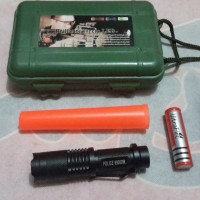 Jual Senter Swat Police T6 Mini C-89 C89 Corong Batu Cincin Akik Permata Murah