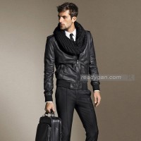 jaket kulit jacket blazer pria Beckham semi kulit