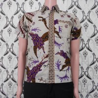 Kemeja Batik Junkis Tumpal Coklat