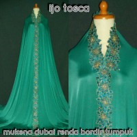 mukena dubai bordir tumpuk