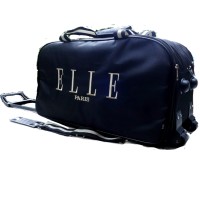 Jual TAS TRAVEL BAG TROLLEY ELLE PARIS WARNA HITAM/TRAVEL BAG ELLE BLACK Murah