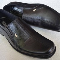 Jual Sepatu Kerja Kantor Pria Formal Kulit Asli Crocodile Hitam Branded Murah