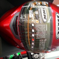 Helm INK Duke Putih Solid Full Face Double System Fullface