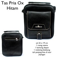 Tas pria kulit selempang poolo ox hitam