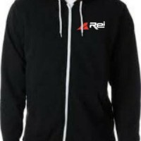 JAKET ZIPPER HOODIE REI HITAM