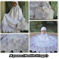 mukenah ayana putih kombinasi