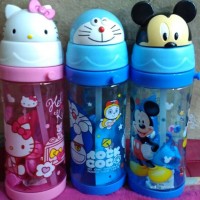 Jual Botol Minum Kepala Karakter Keropi , Hello Kitty , Doraemon , Mickey Murah