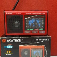 Jual Radio Asatron R-1068 9 bands USB+Lampu emergency Murah