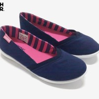 North Star 9144 - Sepatu Flat Wanita Casual - Navy