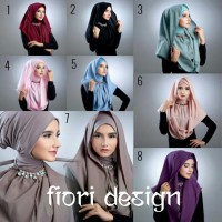 hijab deeja swarovsky ori by fiori design (jilbab instant)