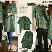baju pakaian pasangan Couple batik Muslim garnaby terbaru murah bagus