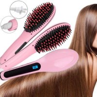 Jual Hair Brush Electric Comb Hair Straightener - Sisir Catok Ion 2 In 1 Murah
