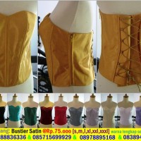 Jual Bustier kamisol Satin longtorso kemben korset dalaman kebaya XXXL Murah