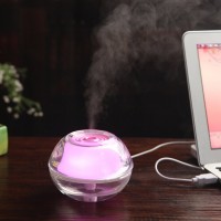 Jual Crystal USB LED Night Light Air Humidifier - Bulat Murah