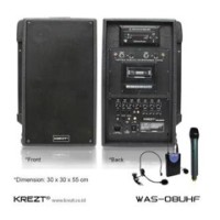 Murah !!! Speaker Portable Amplifier Wireless Meeting Krezt Was 08 Uhf