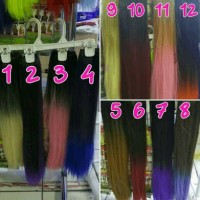 Jual hair clip ombre straight/hairclip/ponytail/wig Murah