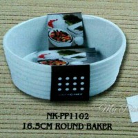 Baker bulat mangkuk keramik mangkok Makan porselen ceramic round baker