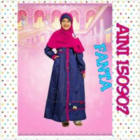 gamis anak aini denim fanta