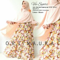 vie set dress gamis katun jepang busui naura ori