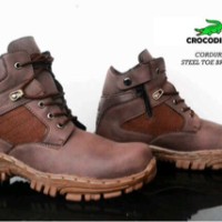 sepatu boot hiking proyek rider biker crocodile cordura grade ori